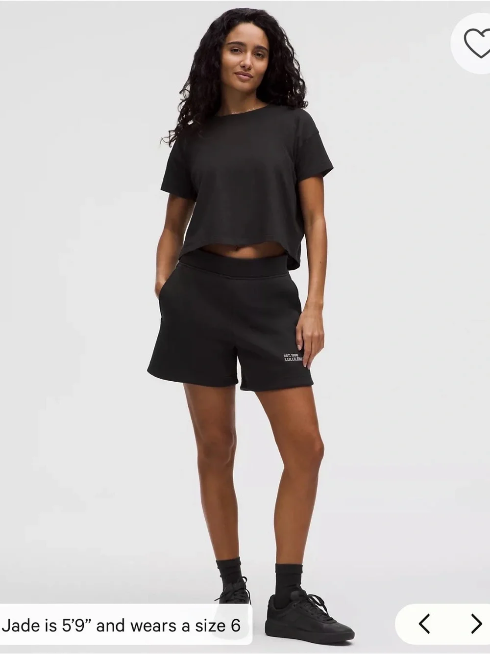 lululemon athletica Black Cates T-shirt